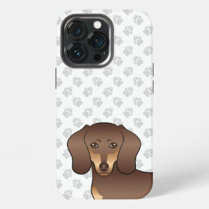 Brown And Tan Short Hair Dachshund Dog Head & Paws iPhone 13 Pro Case