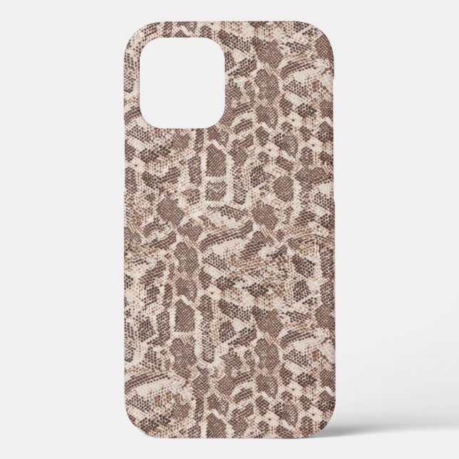 Brown and Tan Snake Skin Case-Mate iPhone Case (Back)