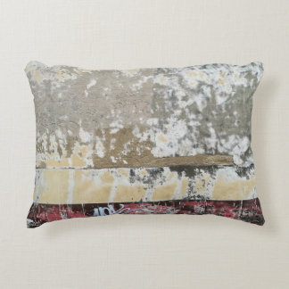 Brown and white abstract painting decorative cushion