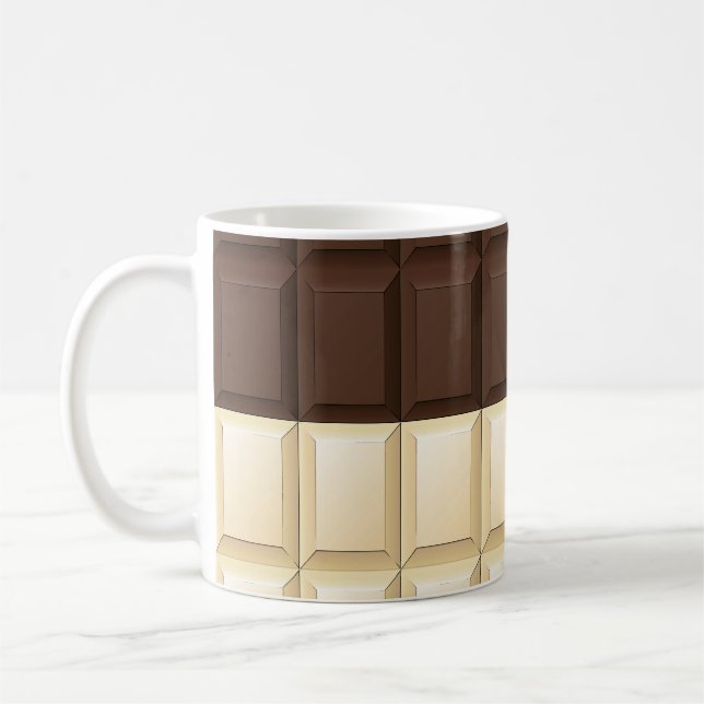 Brown And White Chocolate Coffee Mug (Left)