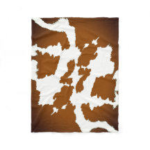 Brown and white Cow Print Pattern