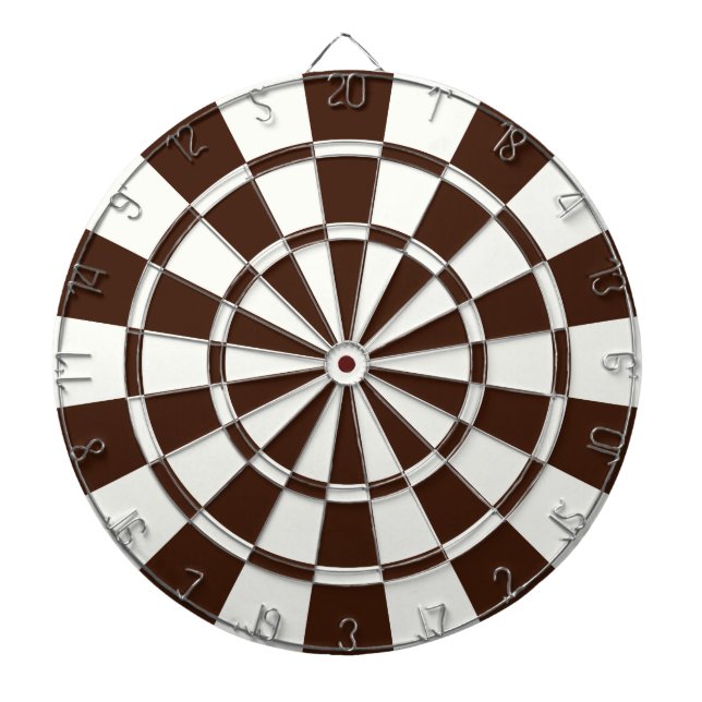 Brown And White Dartboard (Front)