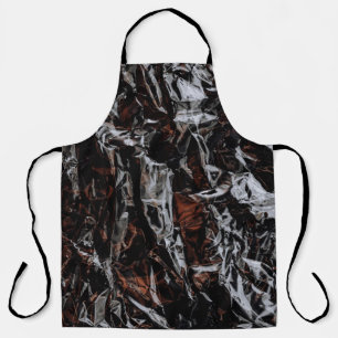 Brown and white dried leaves apron