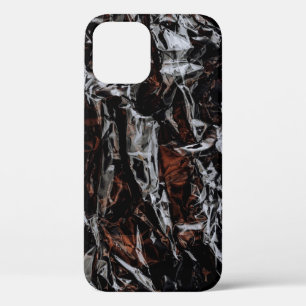 Brown and white dried leaves iPhone 12 case