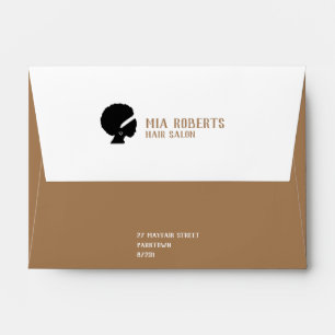 Brown and white Envelope