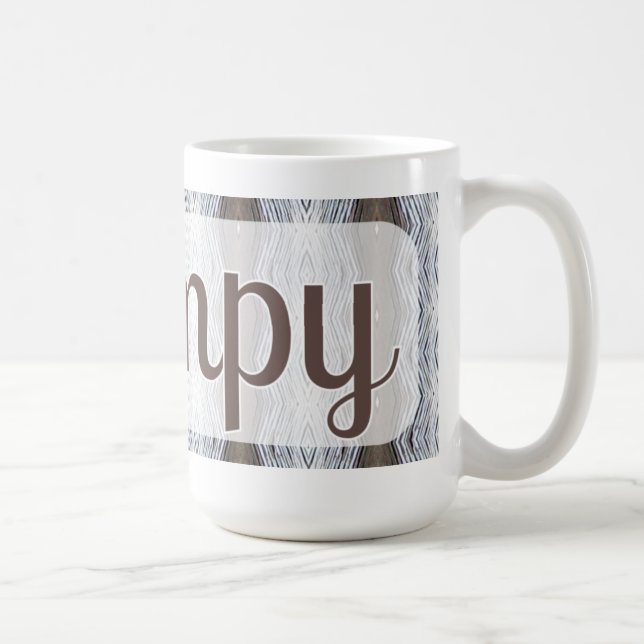 Brown And White Grampy Coffee Mug (Right)