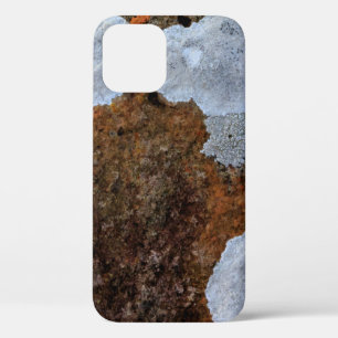 Brown and white stone fragment iPhone 12 case