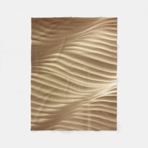 Brown and white striped textile fleece blanket