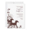 Brown and White Wild Horses Wedding Invitation