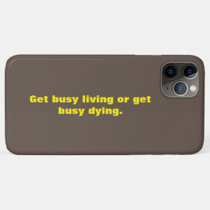 Brown And Yellow Quotes Small Text Design iPhone 11 Pro Max Case
