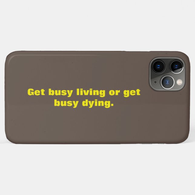 Brown And Yellow Quotes Small Text Design Case-Mate iPhone Case (Back (Horizontal))