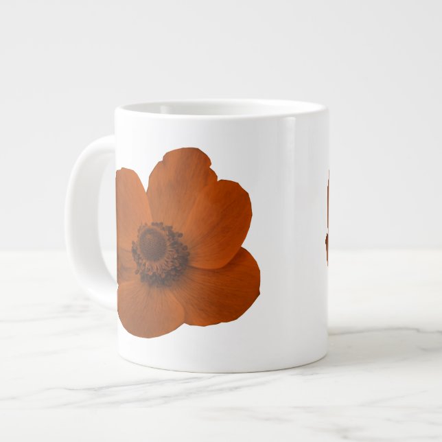 Brown Anemone Mug (Front Left)