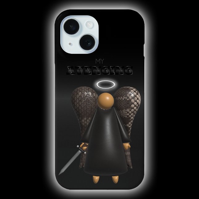 Brown Angel, Avenging Angel  Case-Mate iPhone Case (Brown Avenging Angel)