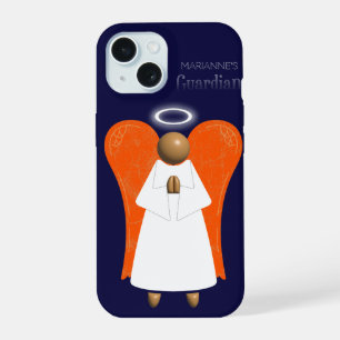 Brown Angel, Guardian Angel  iPhone 15 Case