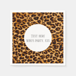 brown animal print, Leopard ,cheetah Napkin