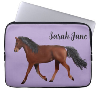 Brown Arabian Horse Laptop Sleeve
