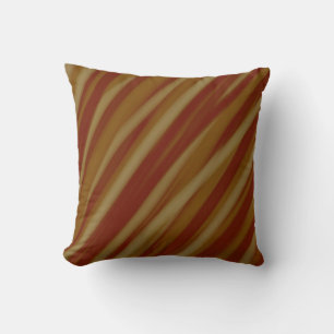 Brown Art Abstract acrylic painting Cushion