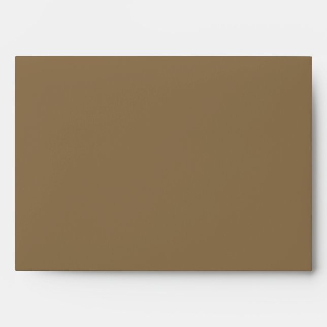 Brown Autumnal Envelope  (Front)