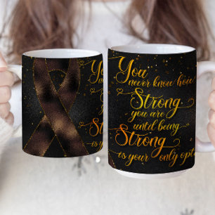 Brown Awareness Ribbon Mug Design