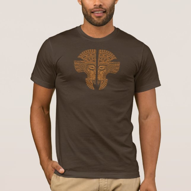 Brown Aztec Twins T-Shirt (Front)