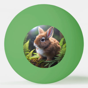 Brown Baby Dwarf Bunny, Ping Pong Ball