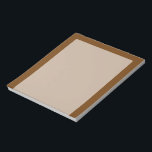 Brown Background Colour You Can Customise Notepad<br><div class="desc">This custom product is available in a brown decor for yourself or as a gift sure to make an impression in all occasions. Click on the "Customise it!" button or link you find on this product page to reveal a set of user friendly designing tools to customise this product if...</div>