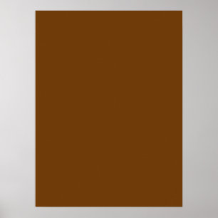 Brown Background Colour You Can Customise Poster