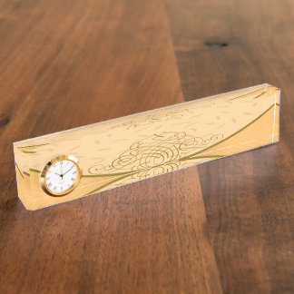 Brown Background Desk Nameplate