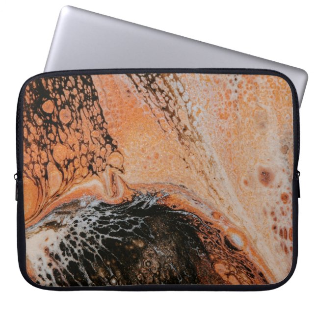 Brown Background Laptop Sleeve (Front)