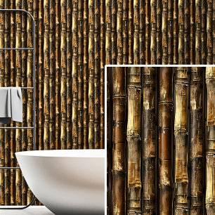 Brown  Bamboo Wall Fence