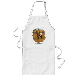 Brown Bay Appaloosa Horse Long Apron