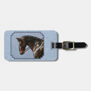 Brown Bay Oldenburg Horse Portrait Luggage Tag