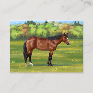 Brown Bay Quarter Horse Business Card