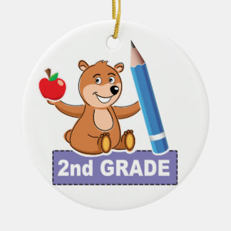 Brown Bear 2nd Grade Ceramic Tree Decoration