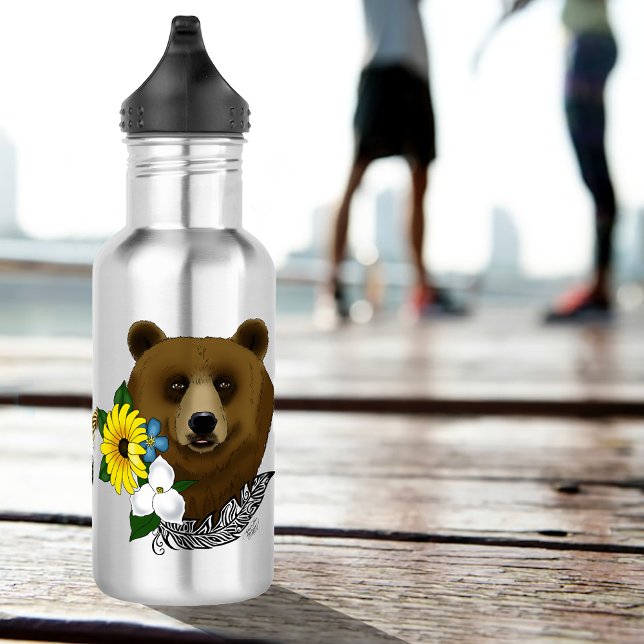 Brown Bear 532 Ml Water Bottle (Creator Uploaded)