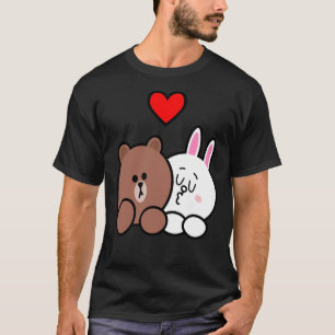 Brown bear and Cony in love Classic T-Shirt