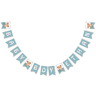 Brown Bear Baby Shower Bunting Flag