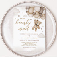 Brown Bear Balloon Baby Shower