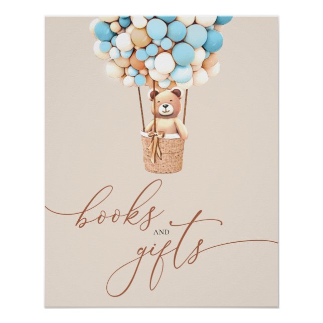 Brown Bear Balloons Baby Books and Gifts Poster (Front)
