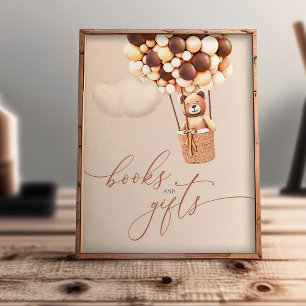 Brown Bear Balloons Baby Books and Gifts Poster