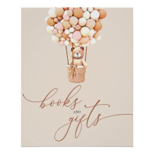 Brown Bear Balloons Baby Books and Gifts Poster