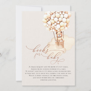 Brown Bear Balloons Baby Books Enclosure Card