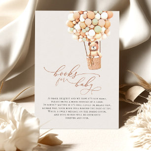 Brown Bear Balloons Baby Books Enclosure Card