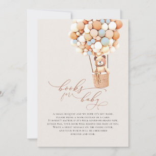 Brown Bear Balloons Baby Books Enclosure Card