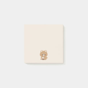 Brown Bear Boba Post-it Notes