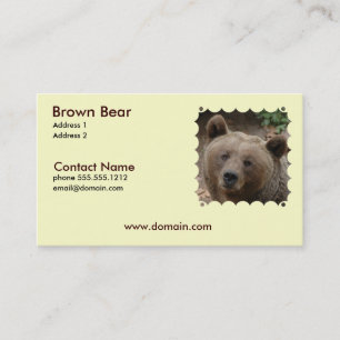 Brown Bear Business Card