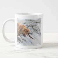 Brown Bear Catches Red Salmon