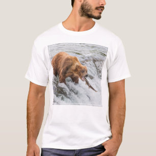 Brown Bear Catches Red Salmon T-Shirt