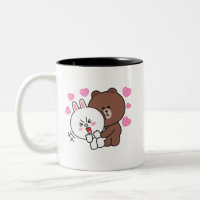 Brown bear cony bunny love