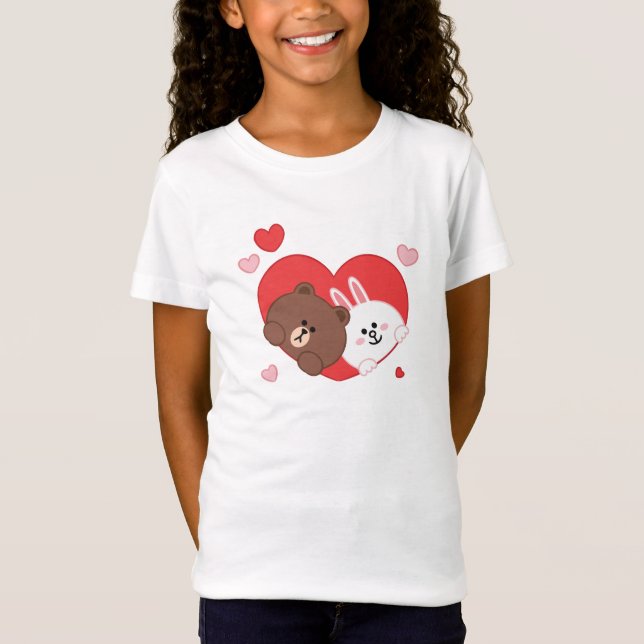 Brown bear cony bunny T-Shirt (Front)
